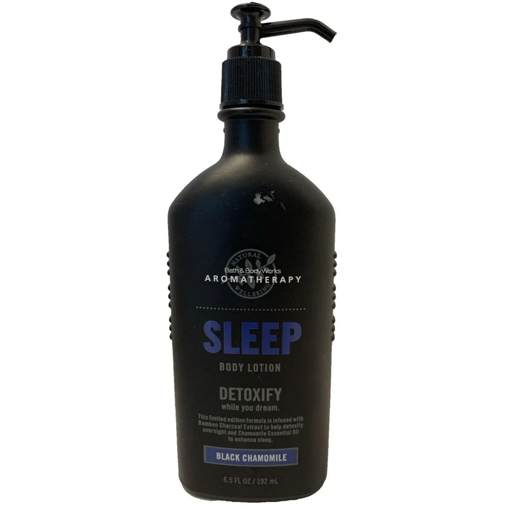 Bath & Body Works Aromatherapy Sleep Detoxify Black Chamomile Body Lotion 6.5 oz
